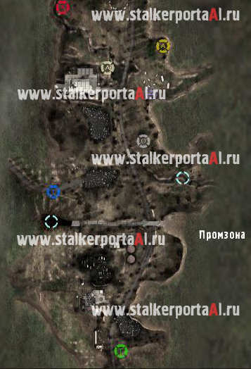 Stalker фотограф пси зоны полная карта